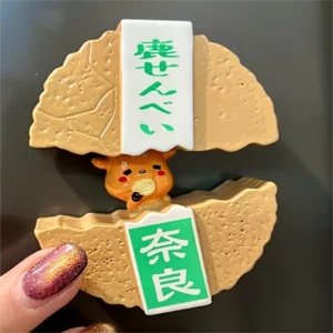 Japanese dorayaki shaped refrigerator magnet