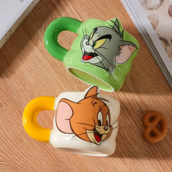 FLCLCPMG0058-0059-02 Official Tom and Jerry Cute Cartoon Mug Water Cup