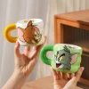 FLCLCPMG0058-0059-03 Official Tom and Jerry Cute Cartoon Mug Water Cup