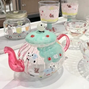 Panda Glass Teapot