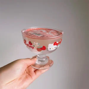FLCF0048 Hello Kitty Glass Dessert Goblet