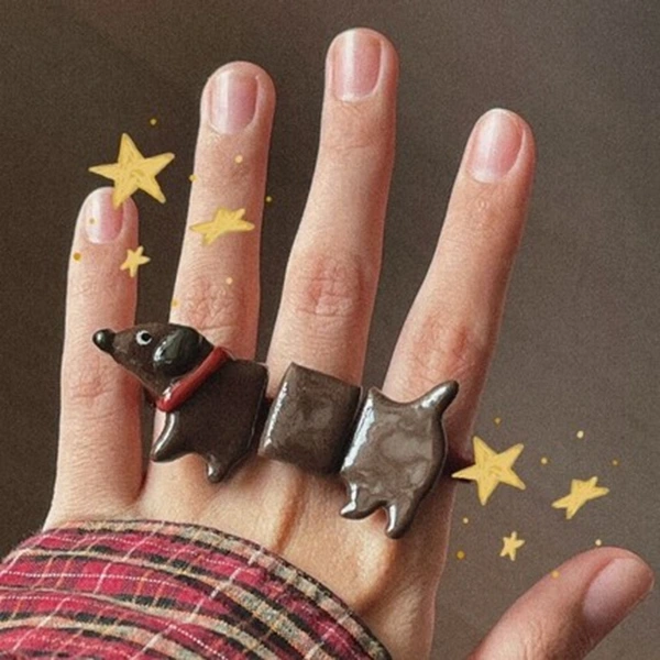 Sausage Dog Rings