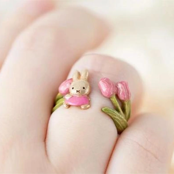 FLCF0142 Miffy and Tulip Ring