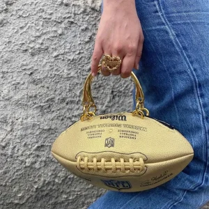 FLPO0020 Rugby Shaped Handbag