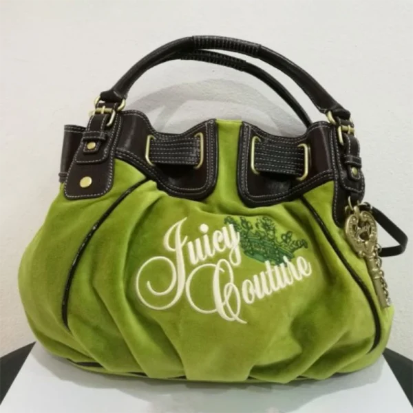 Green Velvet Pumpkin Handbag