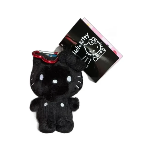 Black Hello Kitty Keychain 50th Anniversary Cute Limited Plush Doll
