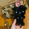 Black Hello Kitty Keychain 50th Anniversary Cute Limited Plush Doll