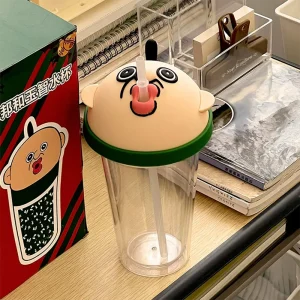 Trendy Bangbang and Yuzhi Straw Cup Cute and Quirky Mug