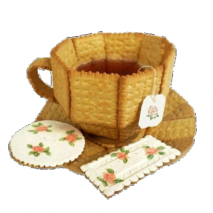 British Biscuits Teacup
