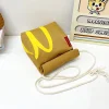 McDonald's Paper Bag Large Capacity Backpack Shoulder Bag