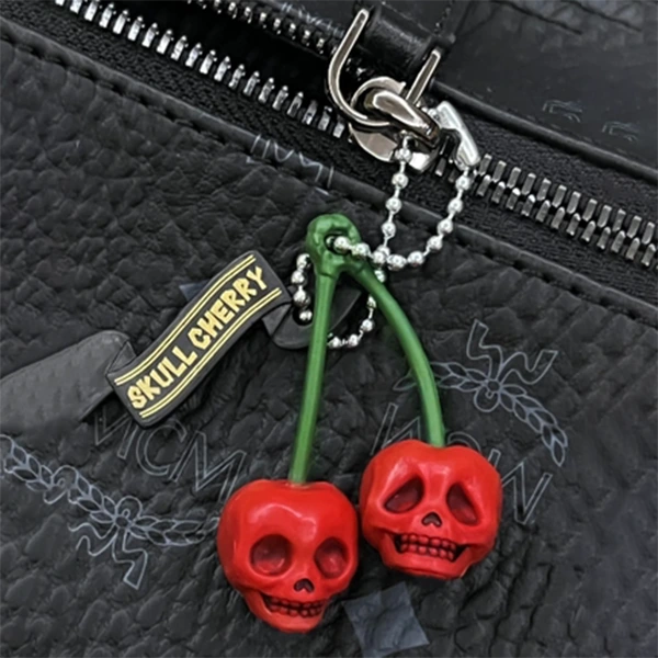 Cherry-Shaped Skull Pendant