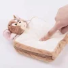 Funny Tom and Jerry Jerry Toast-Shaped Clutch Makeup Bag