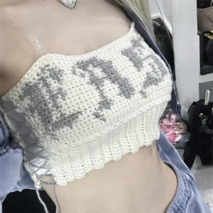 FLCF0127-2 Women's Knitted Crop-top