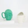 Creative Buddha Head Ceramic Mug Unique Gift Decorative Prop