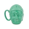 Creative Buddha Head Ceramic Mug Unique Gift Decorative Prop Green