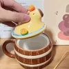 Cute Capybara-Shaped Ceramic Mug Creative Water Cup Coffee