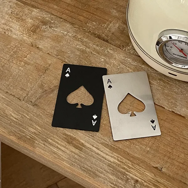 Creative Ace of Spades Playing Card Bottle Opener