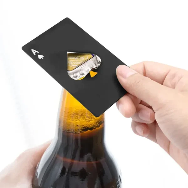 Creative Ace of Spades Playing Card Bottle Opener