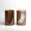 Creative Tree Stump Shaped Stool Side Table with Book Storage
