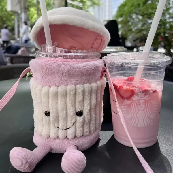 FLCBTSBP0044-045-03 Jellycat Style Creative Cute Coffee Cup Storage Crossbody Bag