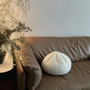 Creative Steamed Bun-Shaped Pillow Cute Soft Cushion