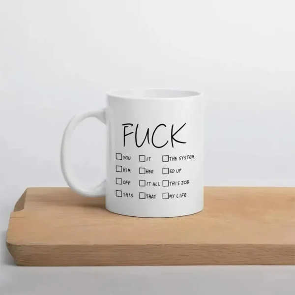 FLCLCPMG0046-01 Creative 'Fuck' Mood Mug Coffee Cup Water Cup