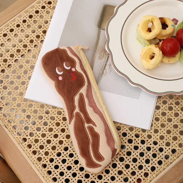 FLCBCLST0043 Cute Creative Pork Plush Storage Pouch Pen Case Lipstick Bag