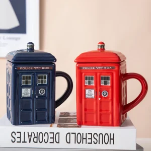 Doctor Who Merchandise Mug Vintage British Police Box Cup