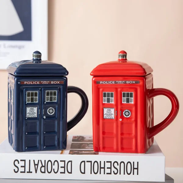 Doctor Who Merchandise Mug Vintage British Police Box Cup