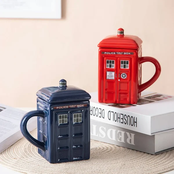 Doctor Who Merchandise Mug Vintage British Police Box Cup