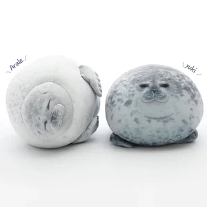 FLCHCU000013-0018-01 Cute Realistic Seal Plush Pillow Cushion Stuffed Toy