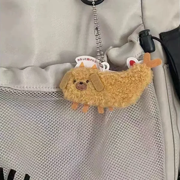 FLCDKC000043-03 Cute Tempura Shrimp Pendant Keychain