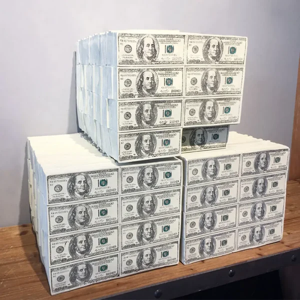 Realistic Dollars Shaped Stool with Missing Corner Design Chair