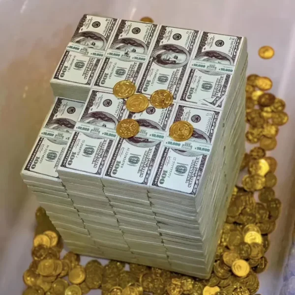 Realistic Dollars Shaped Stool with Missing Corner Design Chair