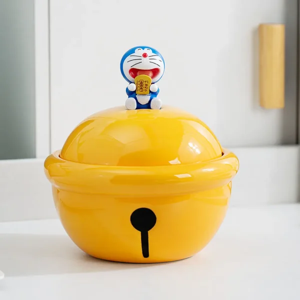 Doraemon Bell Ceramic Bowl Cute Cartoon Tableware Gift