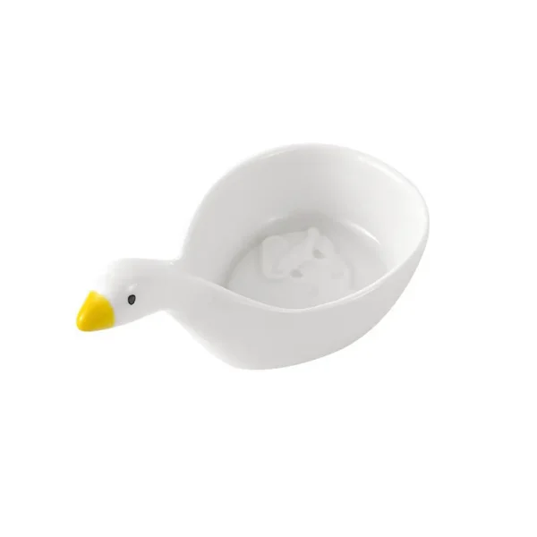 FLCHTK000031-05 Duck-Shaped Ceramic Dipping Sauce Dish 2-Piece Set