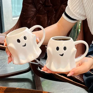 Halloween Gift Creative Cartoon Ghost Ceramic Mug Coffee Cup