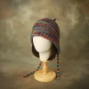 FLCAHH000023 Vintage Street Style Color-Block Knit Hat Cute and Warm Rainbow