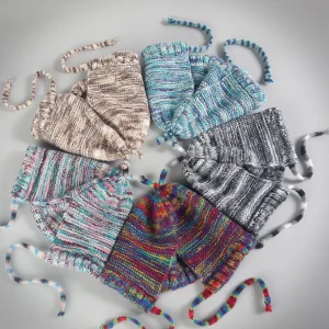 Vintage Street Style Color-Block Knit Hat Cute and Warm