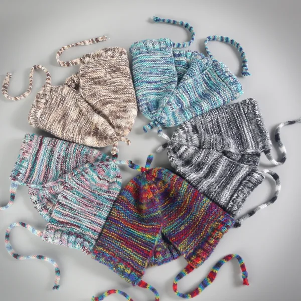 FLCAHH000021-0024-01 Vintage Street Style Color-Block Knit Hat Cute and Warm