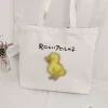 FLCBTSBP0034-0035-03 Quirky Blurry Duck Canvas Tote Bag Creative Hard to See Bag