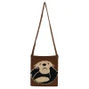 Cute Otter Knitted Crossbody Bag Woven Shoulder Bag