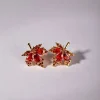 FLCARE000026-02 Maple Leaf Elegant Stud Earrings
