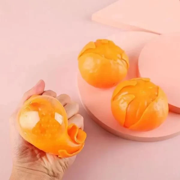 Creative Realistic Peeled Orange Squeeze Stress Relief Toy