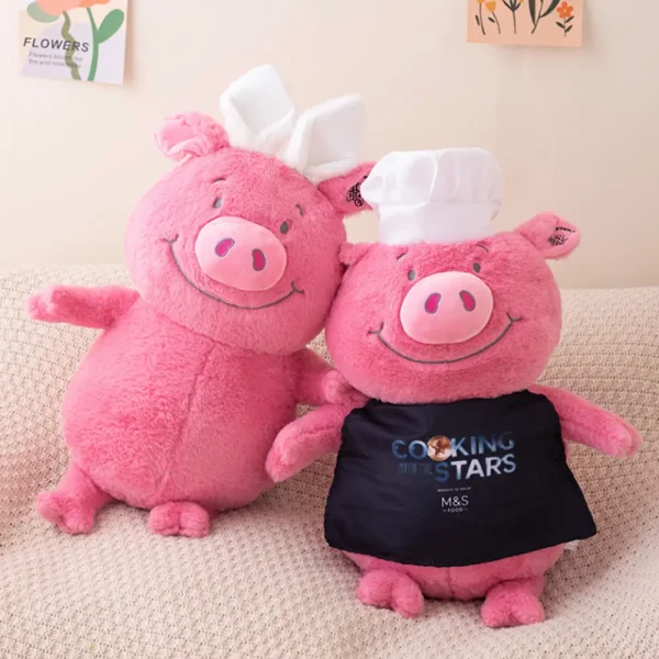 FLCTPT000006-0007-01 Trendy Percy Pig Chef Rabbit Plush Toy Cute Stuffed Pillow