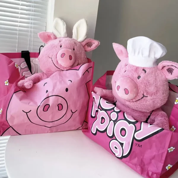 FLCTPT000006-0007-03 Trendy Percy Pig Chef Rabbit Plush Toy Cute Stuffed Pillow