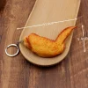 Creative Realistic Fried Chicken Wing Model Keychain Necklace