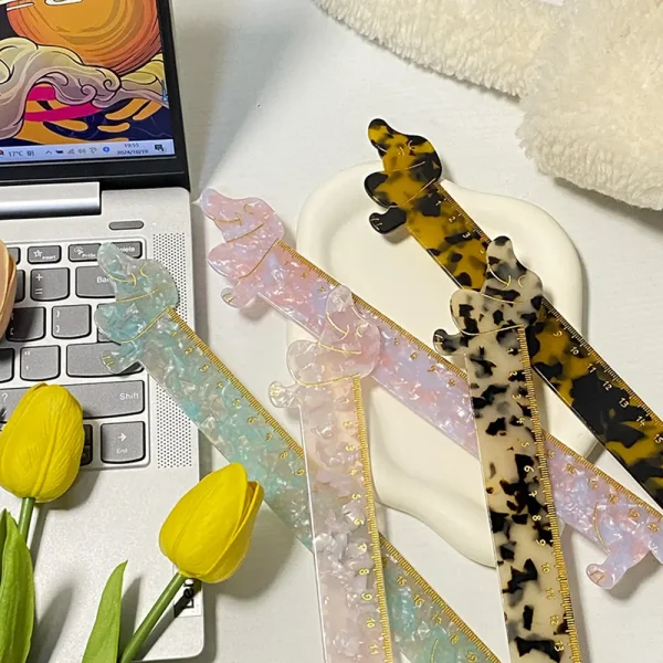 Cute and Fun Dachshund-Shaped Ruler Creative Stationery Tool