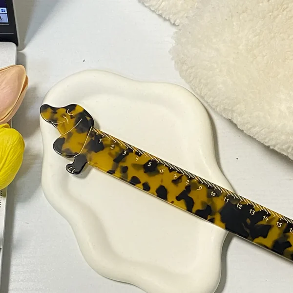 Cute and Fun Dachshund-Shaped Ruler Creative Stationery Tool