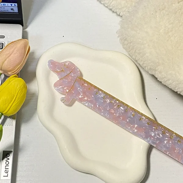 Cute and Fun Dachshund-Shaped Ruler Creative Stationery Tool